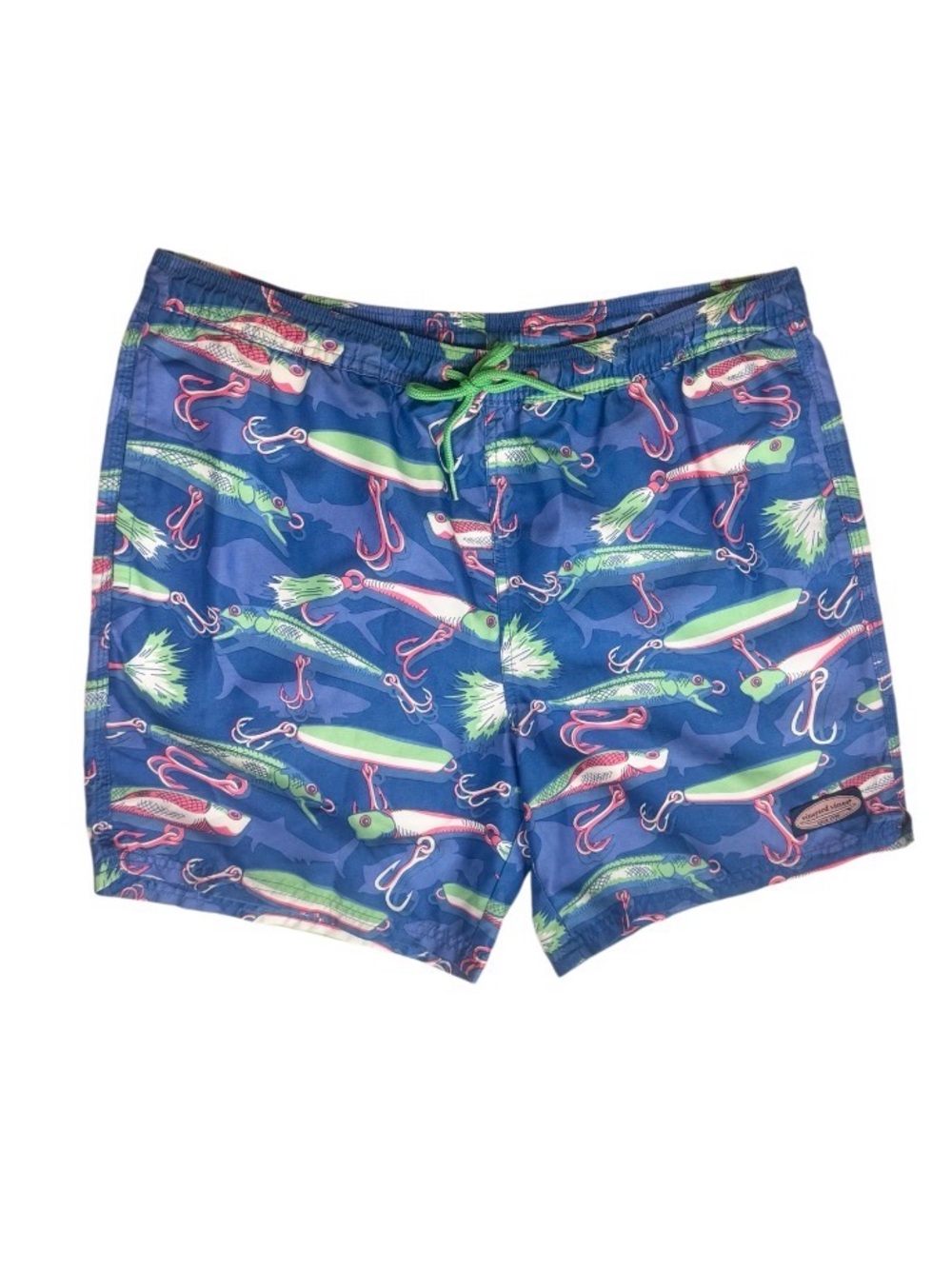 Vineyard Vines men’s swim trunks fishing lures swimsuit size medium